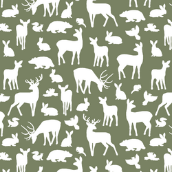 Forest Friends in Olive