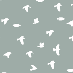 Flock Silhouette in Eucalyptus