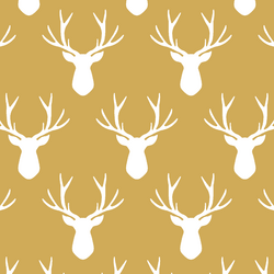 Stag Silhouette in Straw
