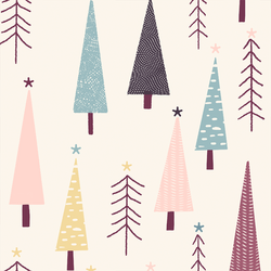 Large Frosty Forest in Winter Garden