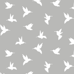 Hummingbird Silhouette in Pebble
