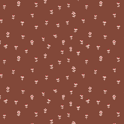 Ditsy Daisies in Rich Brown