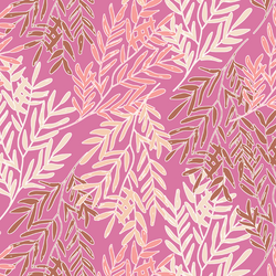 Big River Leaves in Fuschia