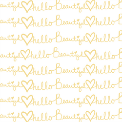 Hello Beautiful in Sunny Yellow