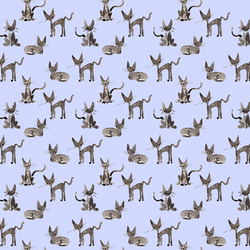 Shadow Cat in Periwinkle