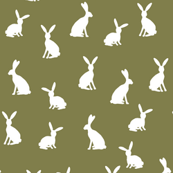 Cottontail Silhouette in Jungle