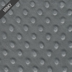 Minky Dimple Dot in Charcoal