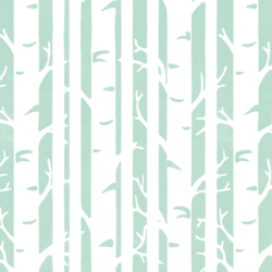 Birches in Mint