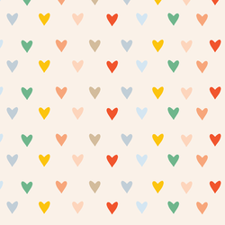 Large Rainbow Hearts in Summer Sunshine