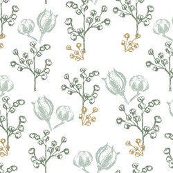 Large Woodland Botanicals in Pine Forest