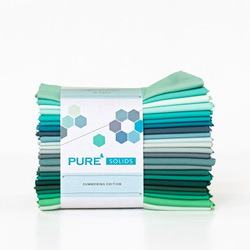 Pure Solids Fat Quarter Bundle in Summering