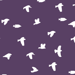 Flock Silhouette in Aubergine