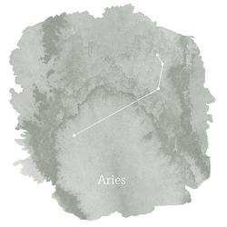 Aries Sign Panel in Sage