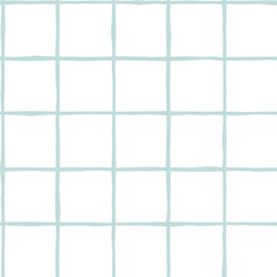 Windowpane in Glacier Blue on White
