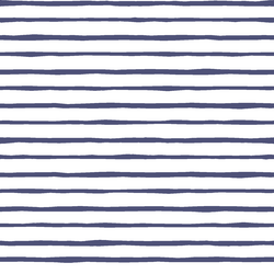 Artisan Stripe in Indigo on White