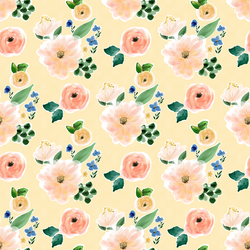 Citrus Floral in Lemon Chiffon