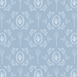 Woodland Toile in Winter Blue