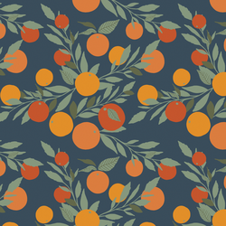 Little Tangerines in Navy