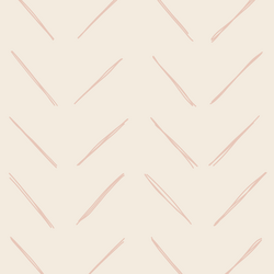 Large Chevron in Ballet Pink on Egret