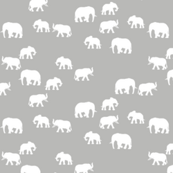 Elephant Silhouette in Pebble