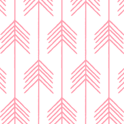 Vanes in Rose Pink on White