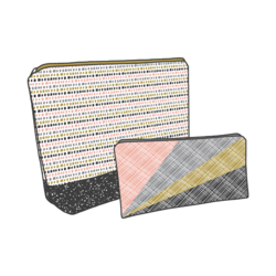 Zip Pouches Panel in Winter