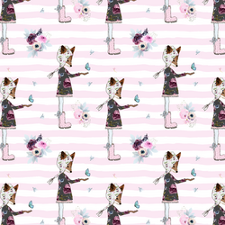 Little Best Friends on Stripes in Primrose
