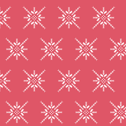 Snowflake Stitch in Passion