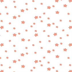 Star Light in Grapefruit on White