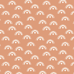 Sweet Rainbow in Cream on Peach