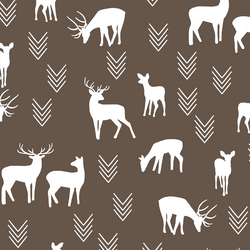 Deer Silhouette in Timber
