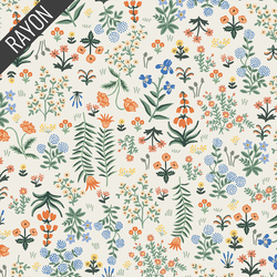 Menagerie Garden Rayon in Cream