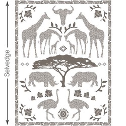 Zambezi Quilt Panel in Stone