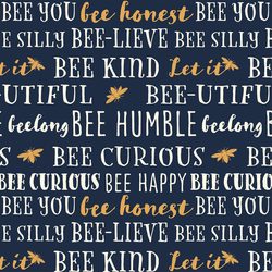 Bee You in Deep Indigo