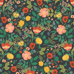 Botanical Floral in Black