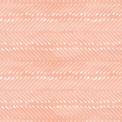 Chevron Arrows in White on Vintage Rose Wash