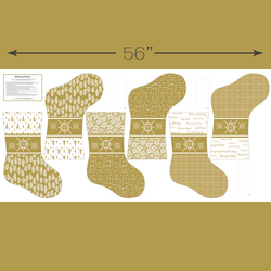 Stockings Panel in Gold