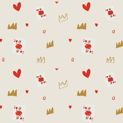 Queen of Hearts in Ivory