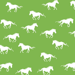Horse Silhouette in Greenery