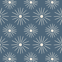 Sunburst in Sunbleached on Ocean Blue