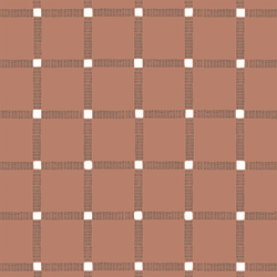 Plaid Basketweave in Pink Clay