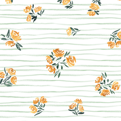 Nosegay in Mint Stripe