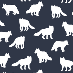 Fox Silhouette in Eclipse
