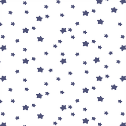 Star Light in Indigo on White