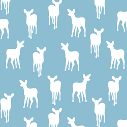 Fawn Silhouette in Breeze