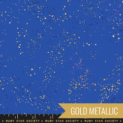 Speckled in Metallic Blue Ribbon