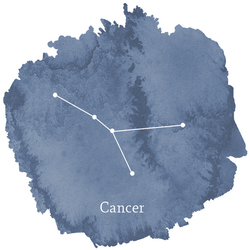 Cancer Sign Panel in Midnight