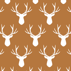 Stag Silhouette in Ginger