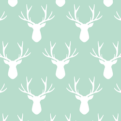Stag Silhouette in Mint