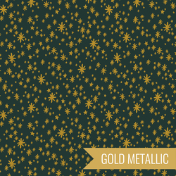 Starry Night in Evergreen Metallic